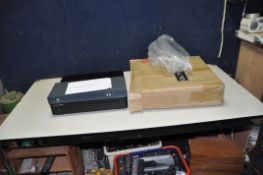 AN OUTCLASS X NAS MEDIA SERVER Serial No RVTRW with box (no power supply so untested) and a Kramer