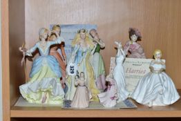 A GROUP OF FIGURINES, comprising Wedgwood for Danbury Mint 'Fairy Tale Sculptures' Rapunzel (tiny