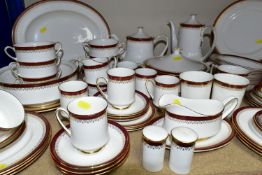 A PARAGON (ROYAL ALBERT) 'HOLYROOD' PATTERN DINNER SERVICE, comprising one coffee pot, one teapot,