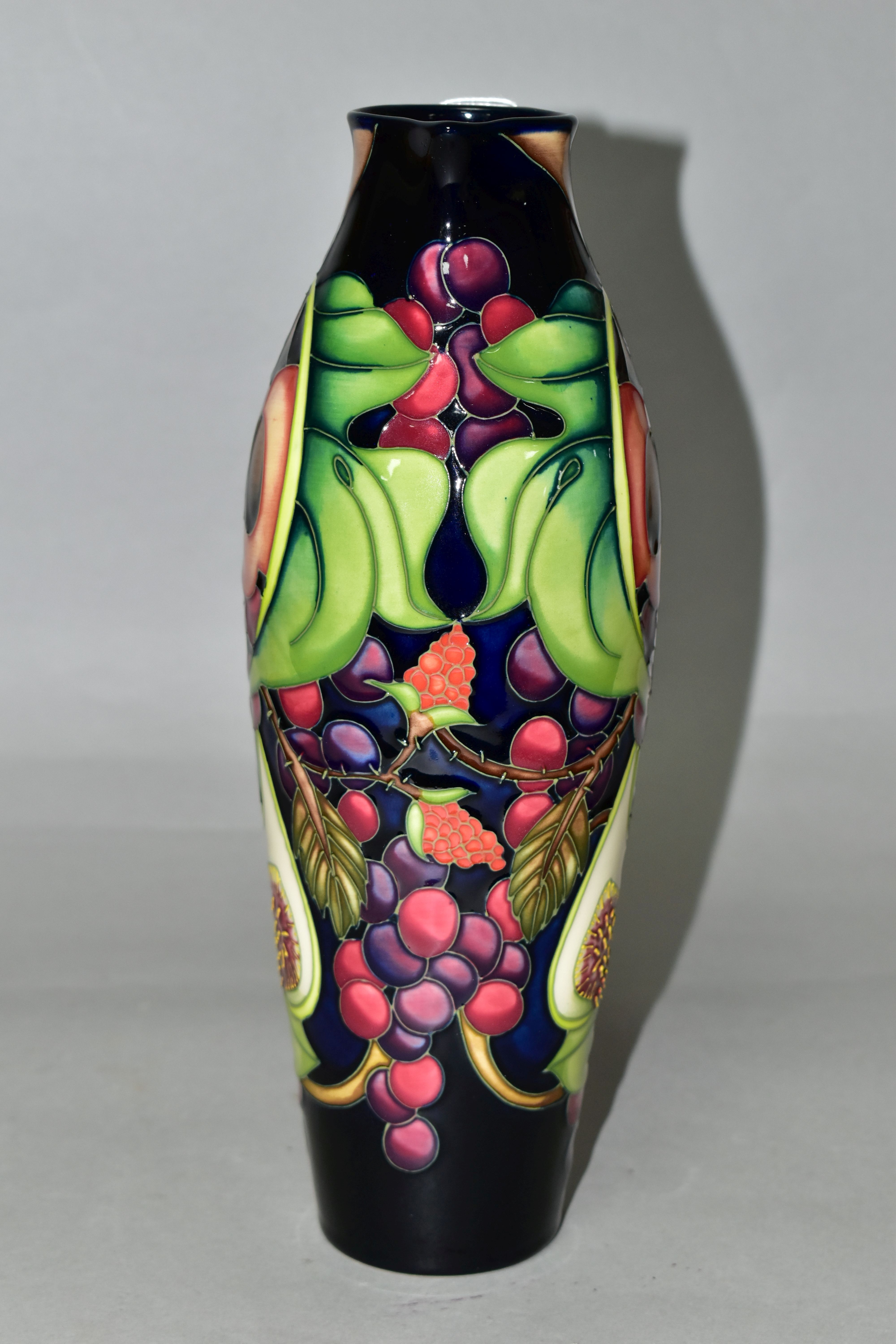 A MOORCROFT POTTERY JUG WITH BOX, in the 'Queens Choice' pattern designed by Emma Bossons, of - Image 2 of 6