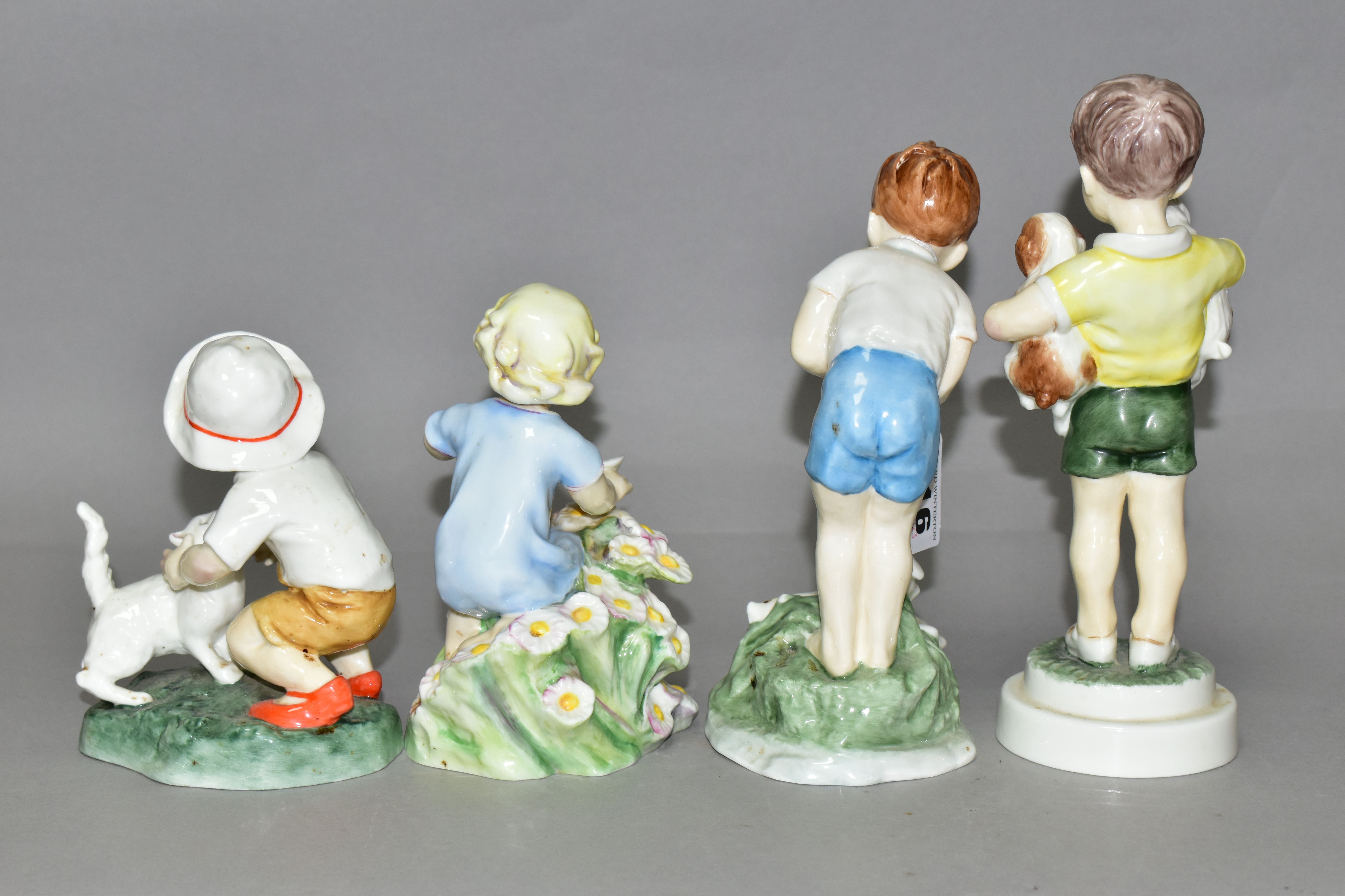 FOUR ROYAL WORCESTER FIGURES OF CHILDREN, modelled by F G Doughty, comprising Snowy 3457, May - Image 3 of 5