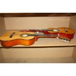 TWO STUDENT CLASSICAL GUITARS one a Herald MG104N the other a Music Alley MA34N