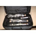 A BOOSEY AND HAWKES REGENT CLARINET constructed from ebony Serial No 119257 in a Stagg padded case