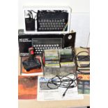 ZX SPECTRUM 16K BOXED WITH A QUANTITY OF GAMES, games include Spectral Panic, Select 1: A Collection