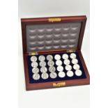 THE BATTLE OF WATERLOO' CHECKER SET, in a wooden case complete with twenty four pieces