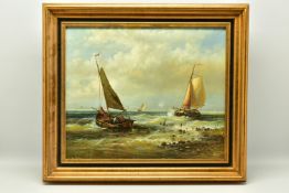 G MURPHY (20TH CENTURY) A NOSTALGIC MARITIME SCENE PAINTED IN A 19TH CENTURY STYLE, depicting