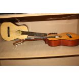 TWO STUDENT CLASSICAL GUITARS one a Stagg C510 and a Kanok