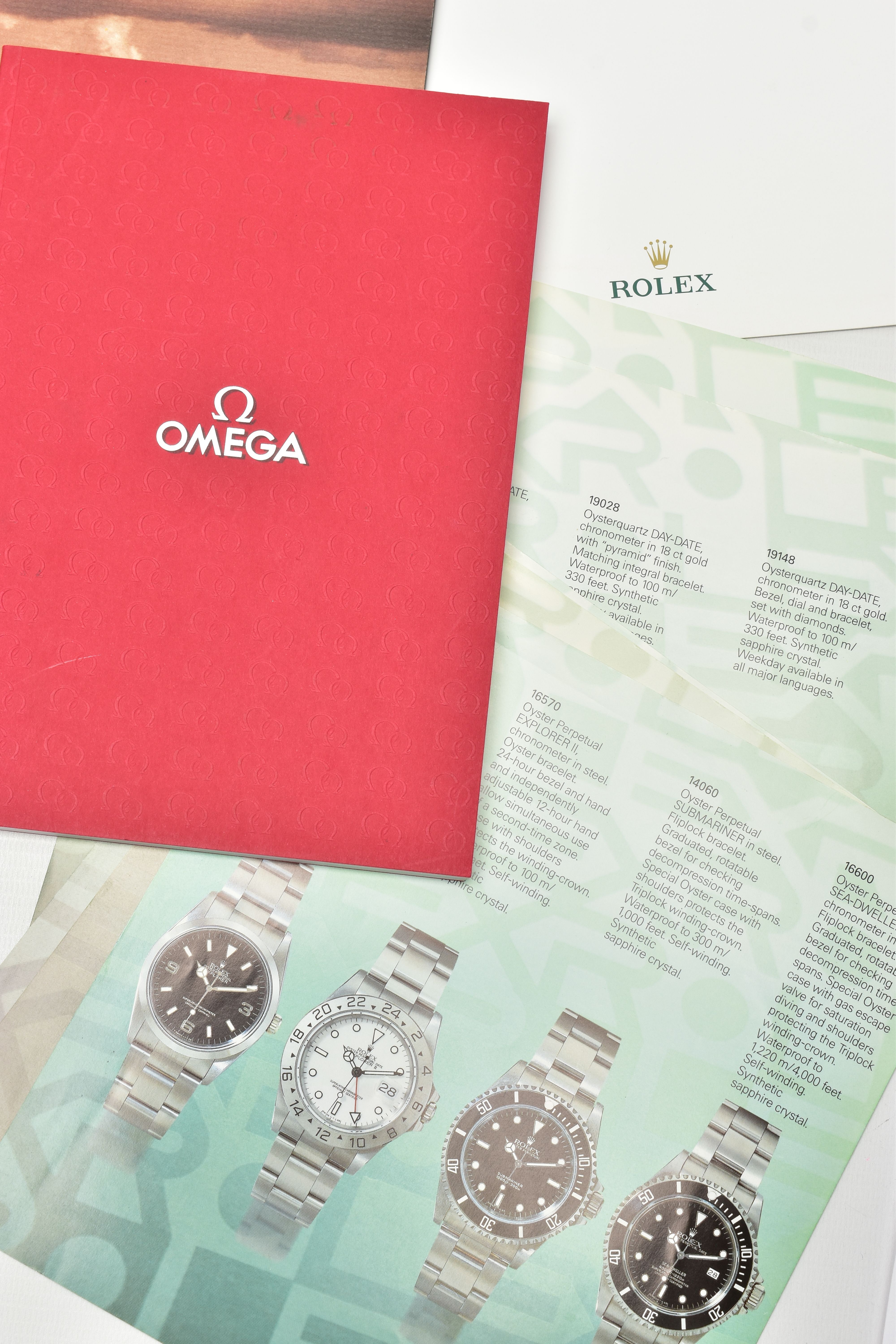 A SELECTION OF WATCH CATALOGUES AND BOOKLETS, to include an 'Omega collection' booklet, an ' - Image 2 of 3