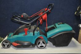 A BOSCH ROTAK 43 ELECTRIC LAWN MOWER (PAT fail due to joined cable but working)