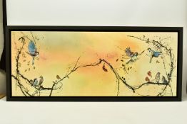 KAY DAVENPORT (BRITISH CONTEMPORARY) 'TAKING FLIGHT', a signed limited edition print depicting birds
