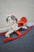 A BESPOKE PAINTED BOW ROCKING HORSE