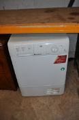 A HOTPOINT AQUARIUS TCM5480 CONDENSOR DRYER, width 60cm x depth 61cm x height 85cm and a Sanyo