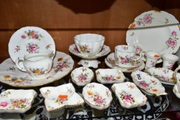 A COLLECTION OF ROYAL CROWN DERBY 'DERBY POSIES' PATTERN GIFT WARE, comprising nine trinket dishes
