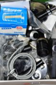 A BOX OF CARL ZEISS AND WILD LENSES, and other parts, approximately twenty lenses of various