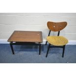 A G PLAN TOLA AND BLACK RECTANGULAR COFFEE TABLE, length 74cm x depth 48cm x height 46cm, and a G