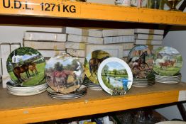 THIRTY TWO BOXED COLLECTORS PLATES, mainly horse and pony themed, by Royal Doulton, Spode, Davenport