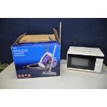 A TESCO BAGLESS VCBL1612 VACUUM in original box along with a Tesco MT08 microwave (both PAT pass and