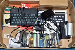 ZX SPECTRUM 48K COMPUTER AND A QUANTITY OF GAMES, games include Chess, Super Chess II, Dietron,