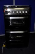 A HOTPOINT HD5G00CCX/UK GAS COOKER measuring width 50cm x depth 66cm x height 93cm (UNTESTED)