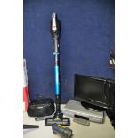 A SELECTION OF HOUSEHOLD ELECTRICALS to include a Hoover H-FREE-500 cordless vacuum (no charger,