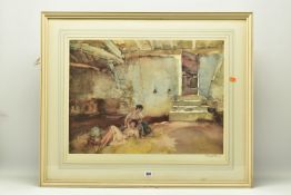 WILLIAM RUSSELL FLINT (1880-1969) 'RETREAT FROM THE SHADE', a signed limited edition print depicting