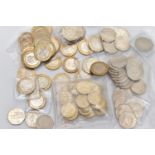 A PARCEL OF UK COINAGE, to include 2011 50p coins for the olympics with some key coins offside