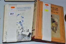 BOOKS, two titles, Peter Pan & Wendy by J.M. Barrie, decorated by Gwynedd M. Hudson, published by