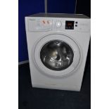 A HOTPOINT NSWN743U WASHING MACHINE measuring width 60cm x depth 54cm x height 84cm (PAT pass and