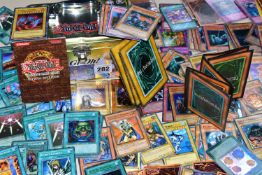 QUANTITY OF OVER SIX HUNDRED ALMOST ENTIRELY FACIMILIE YU-GI-OH! CARDS, almost all (if not all)
