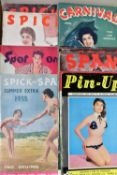 GLAMOUR MAGAZINES, sixteen assorted erotic publications dating from the 1950's - 1960's to include