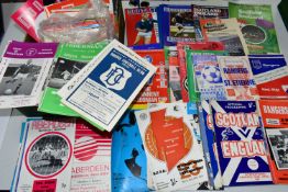 FOOTBALL PROGRAMMES, One Box containing a collection of SCOTTISH Football Programmes featuring