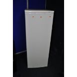 A CURRYS ESSENTIALS CTF55W15 TALL FREEZER measuring width 55cm x depth 55cm x height 143cm (PAT pass