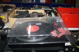 A PRO-JECT DEBUT CARBON ESPRIT SB TURNTABLE with Pro-Ject Tube box Pre Amp ( untested as no power