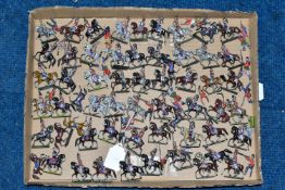A QUANTITY OF ASSORTED WHITE METAL WAR GAMING SOLDIER FIGURES, approx. 1:72 scale, all have been