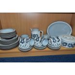 A FORTY FOUR PIECE HORNSEA HARMONY DINNER SERVICE, comprising a tureen, a meat plate, a sauceboat