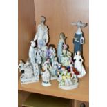 A GROUP OF FIGURINES, to include Lladro 5500 'Prayerful Moment', sculpted by Jose Puche, issued