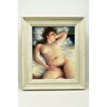 LEON BICKERSTAFF (CONTEMPORARY) 'ELLEN SLEEPING', a nude figure study of a female figure in