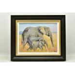 TONY FORREST (BRITISH 1961) 'FAMILY OUTING' a limited edition print of African Elephants 24/195,