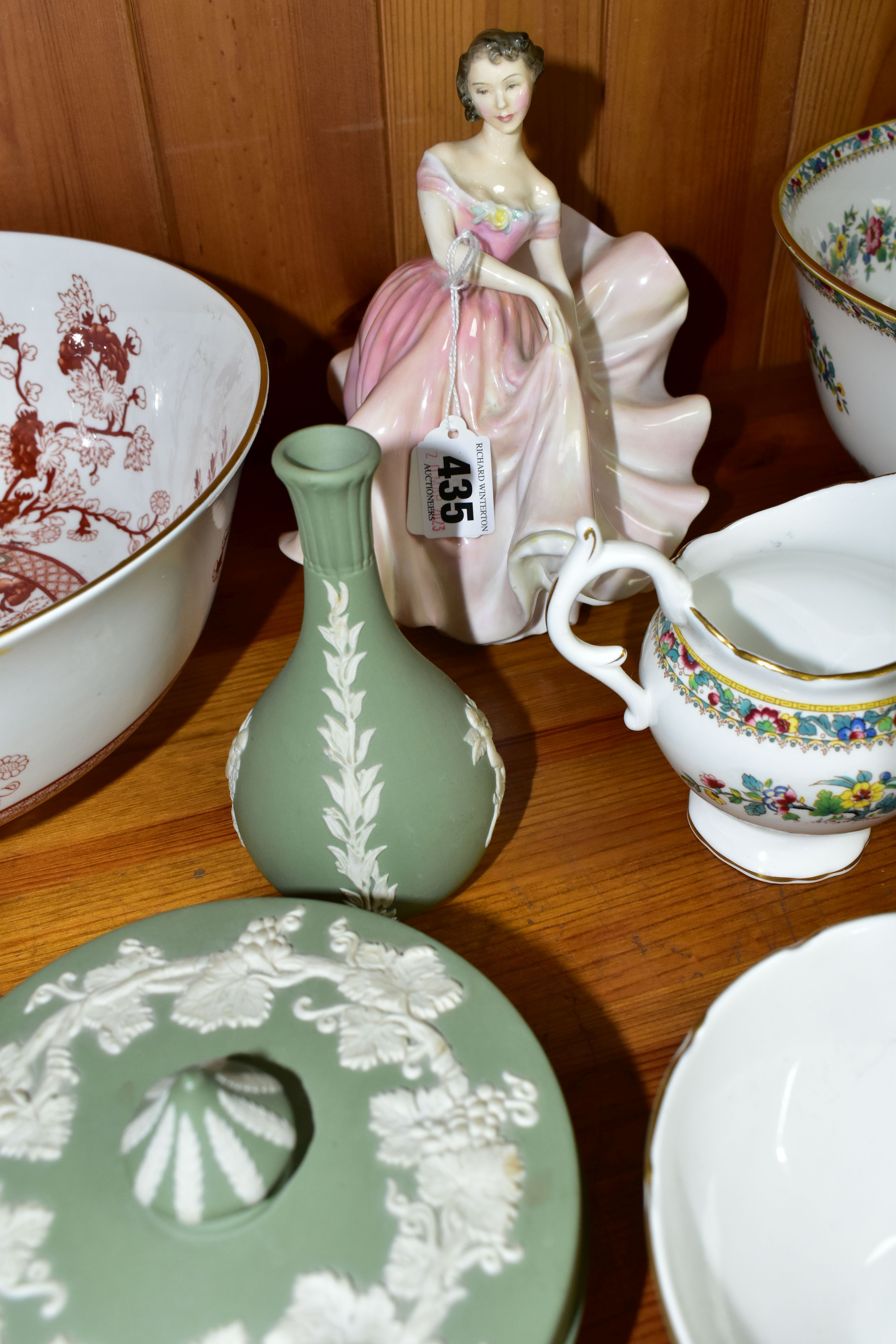A GROUP OF CERAMICS, to include a Royal Doulton The Polka HN2156 figurine, height 18cm, a Coalport - Image 3 of 5