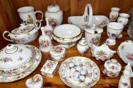 A COLLECTION OF HAMMERSLEY CHINA, over thirty pieces, in patterns including Dresden Sprays, Lady