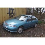 A 1998 ROVER 400 FOUR DOOR SALOON CAR in metallic blue, 1.4l. petrol engine, first registered May