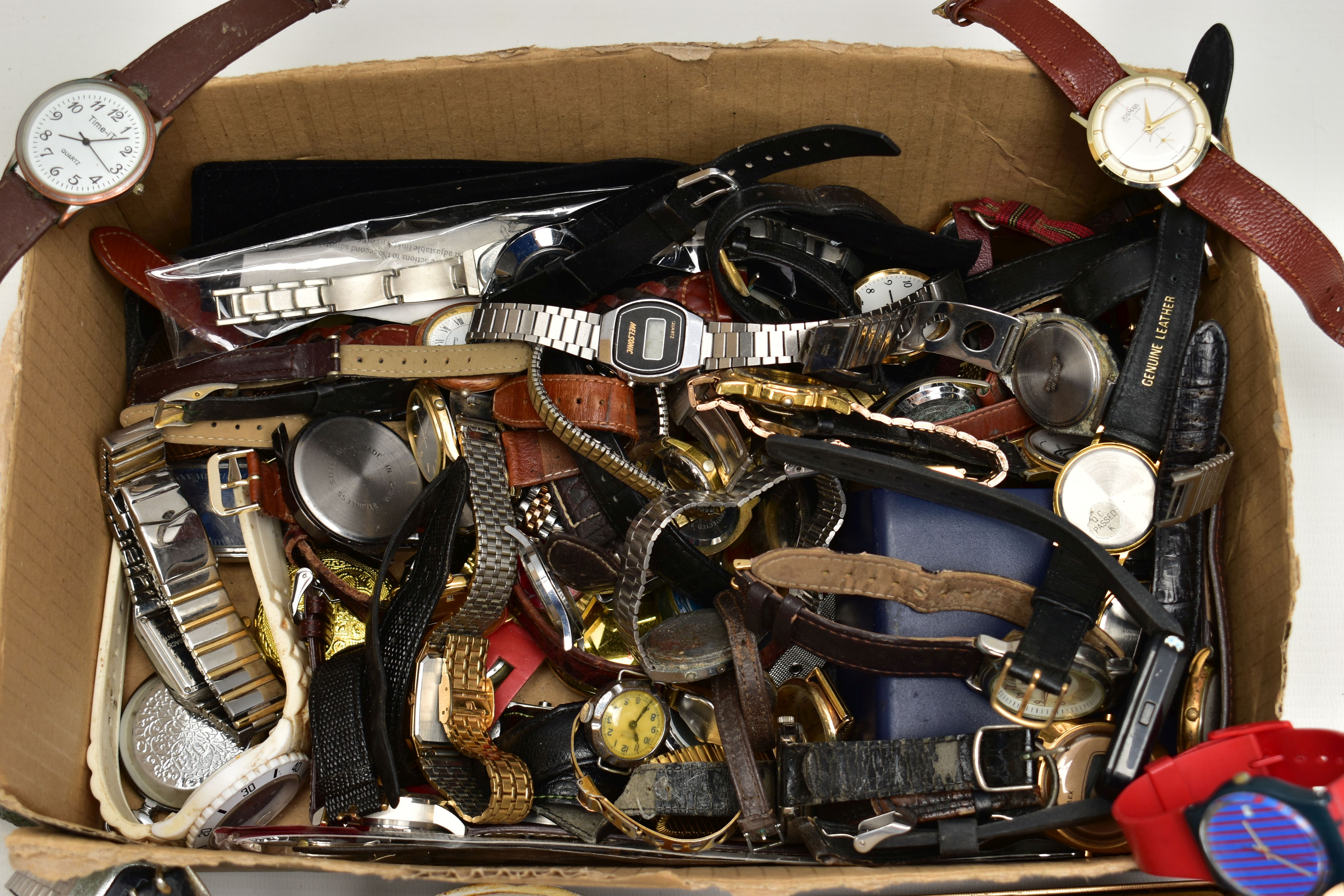 A BOX OF ASSORTED WRISTWATCHES, a variety of ladys and gents wristwatches, names to include ' - Image 4 of 4