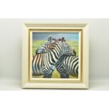 TONY FORREST (BRITISH 1961) 'NEAREST AND DEAREST', a signed limited edition print of zebras 37/