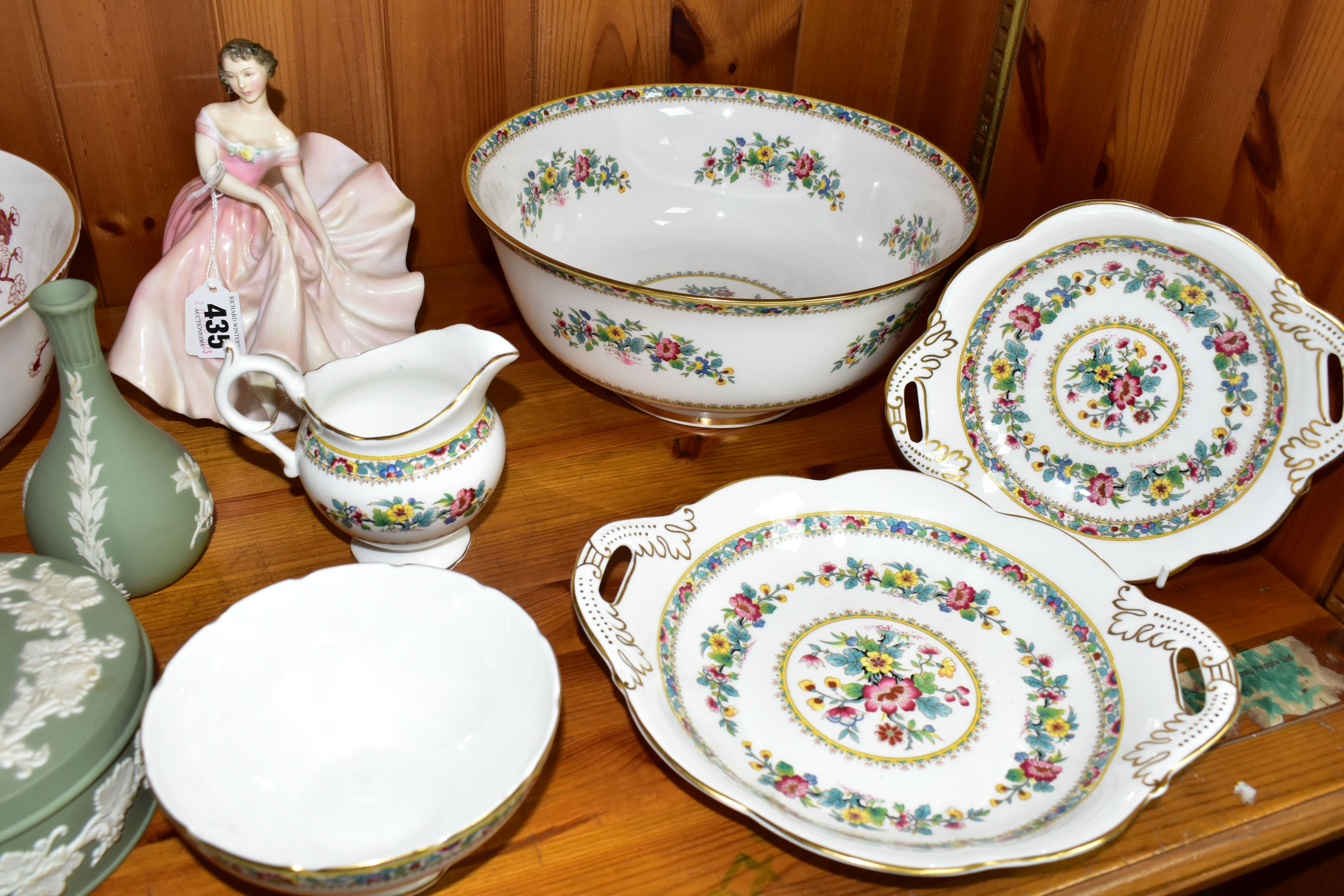 A GROUP OF CERAMICS, to include a Royal Doulton The Polka HN2156 figurine, height 18cm, a Coalport - Image 2 of 5