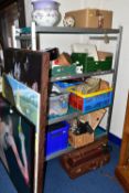 SEVEN BOXES AND LOOSE CERAMICS, PICTURES AND SUNDRY ITEMS, to be sold for charity, to include a