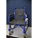 A ABLEKIT WHEELCHAIR self-propelled wheelchair missing footrests (good used condition)