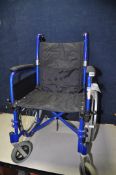 A ABLEKIT WHEELCHAIR self-propelled wheelchair missing footrests (good used condition)