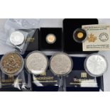 TWO BOXED SMALL GOLD COINS, to include an Elizabeth II Quarter Sovereign Proof Tristan da Cunha 2020