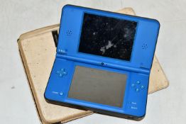 NINTENDO DSI XL BLUE CONSOLE, a blue coloured version of the Nintendo DSI XL, comes with Crossword