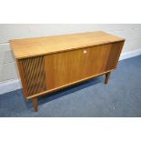 A MID CENTURY MURPHY TEAK RADIOGRAM, with a Garrard 6 300 turntable, width 122cm x depth 42cm x